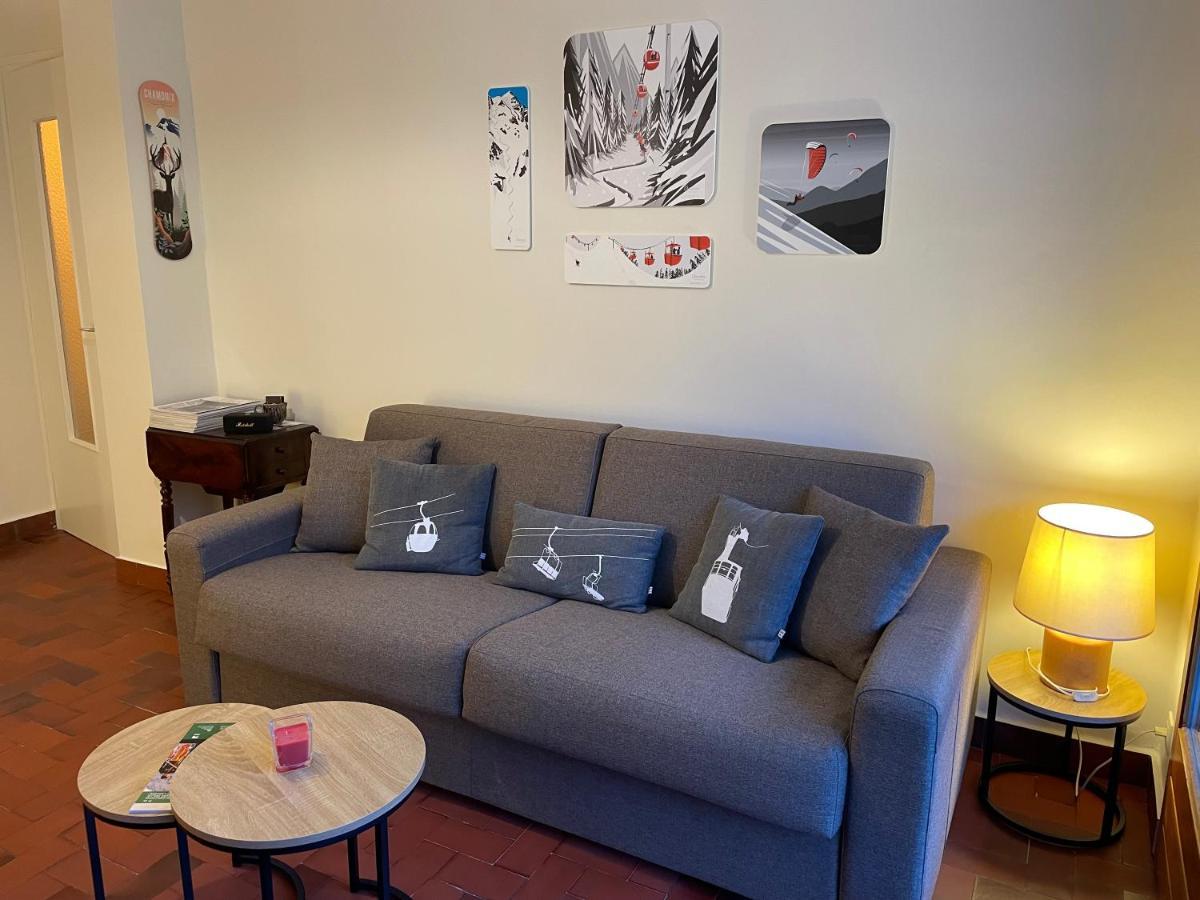 Residence Bois Du Bouchet, Appartement Vue Montagne, Calme, Parking Gratuit, Proche Centre Chamonix Luaran gambar