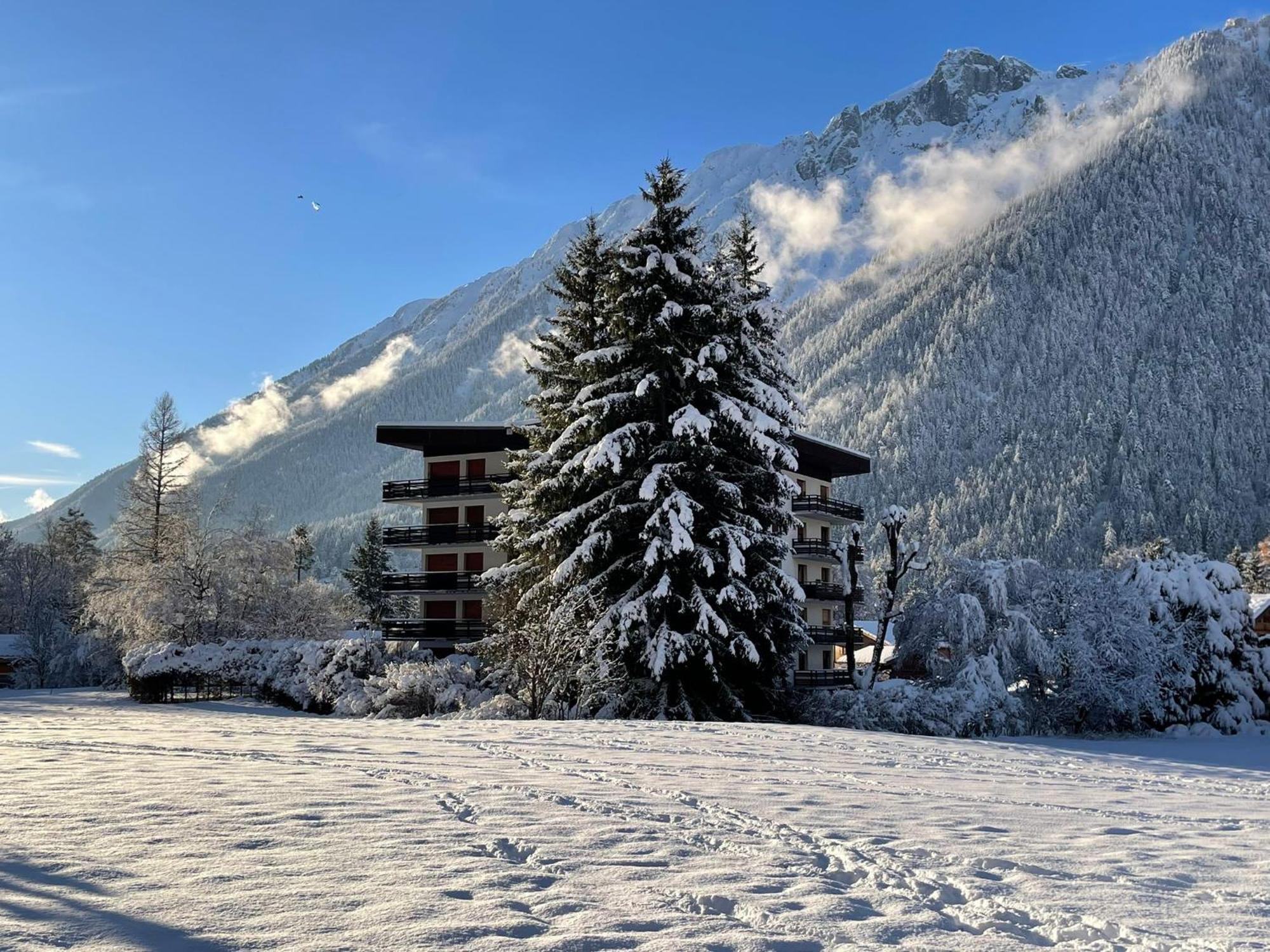 Residence Bois Du Bouchet, Appartement Vue Montagne, Calme, Parking Gratuit, Proche Centre Chamonix Luaran gambar